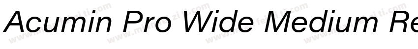 Acumin Pro Wide Medium Regular字体转换